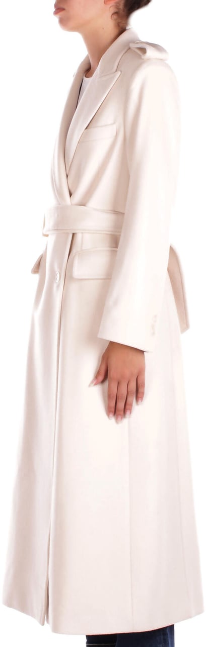 Dondup Coats Cream Wit