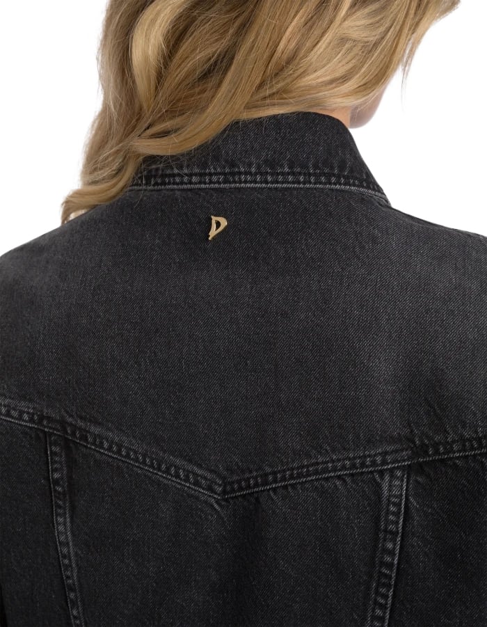 Dondup Coats Nero Zwart