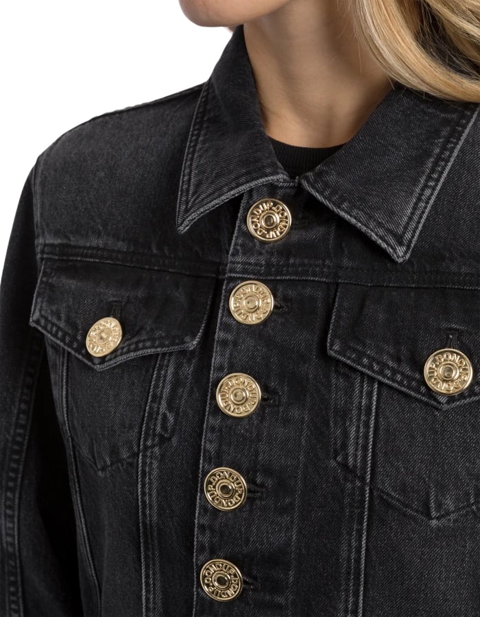 Dondup Coats Nero Zwart