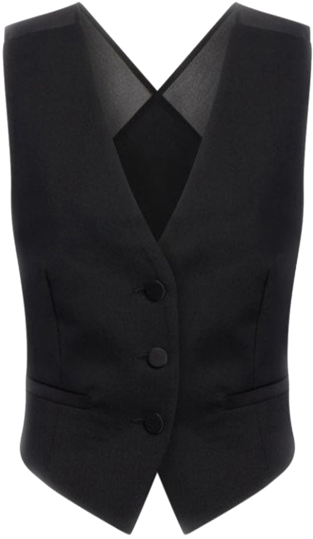 Dondup Waistcoats Black Zwart