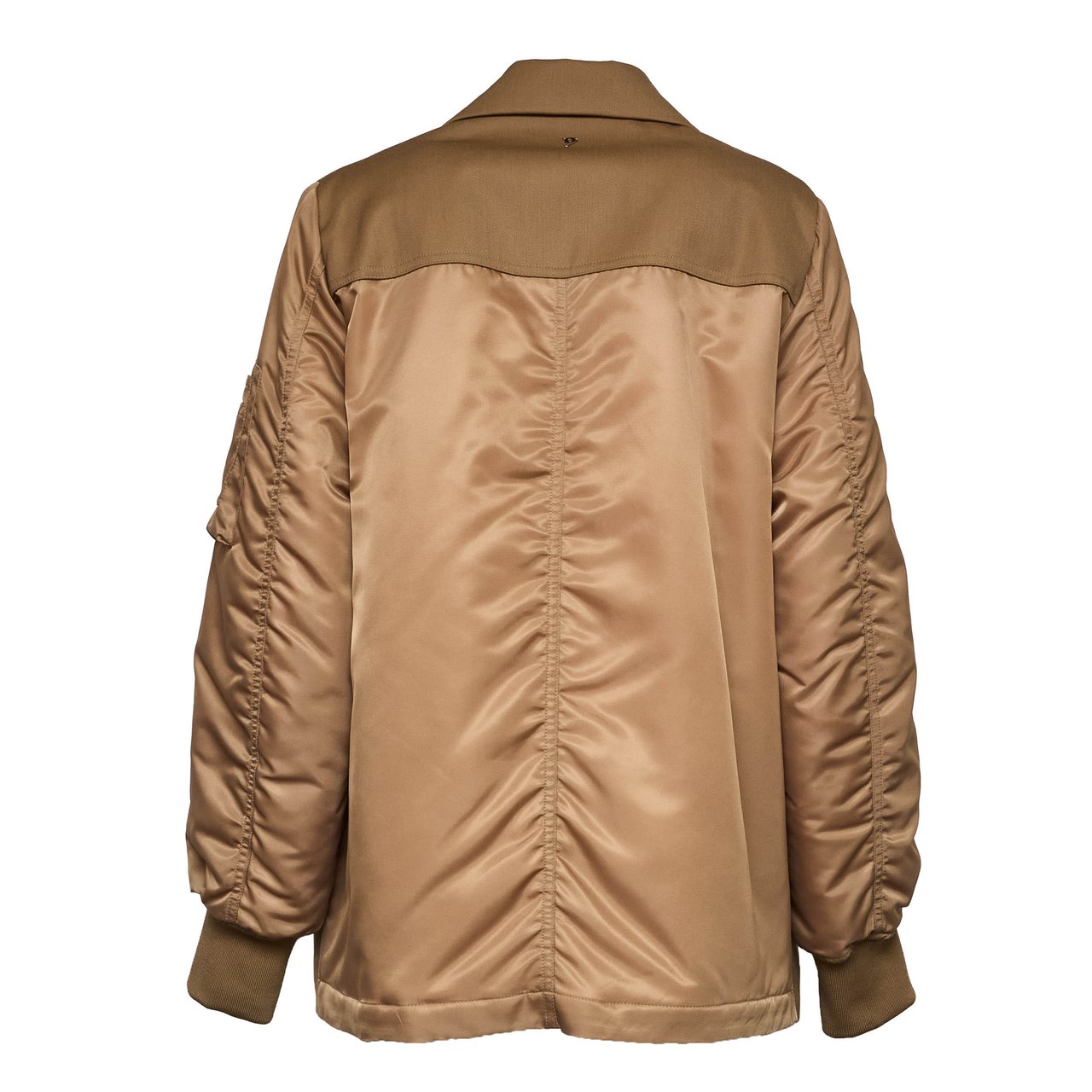 Dondup Wool Blend Double-Breasted Over Peacoat Bruin