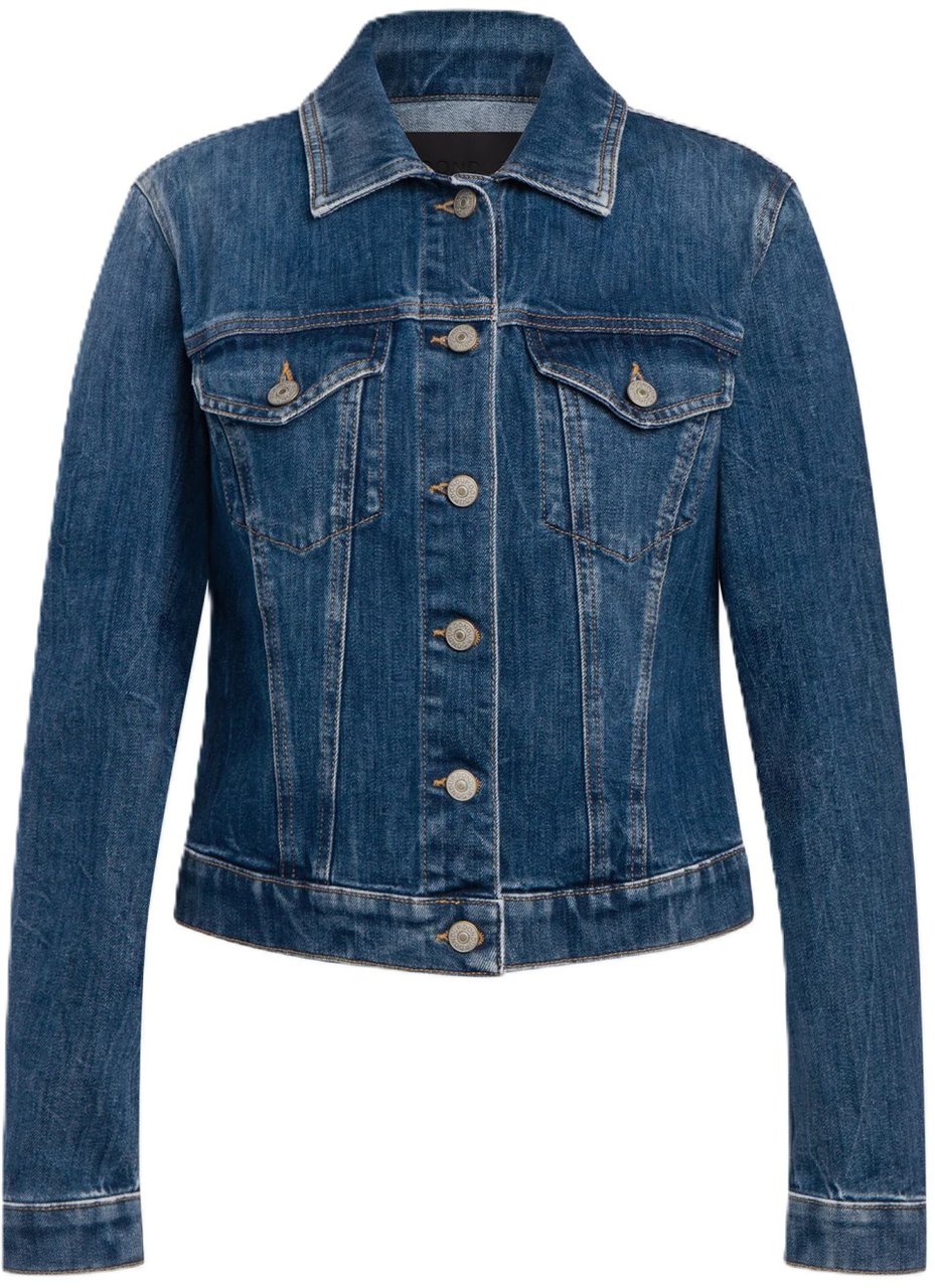 Dondup Coats Denim Blauw