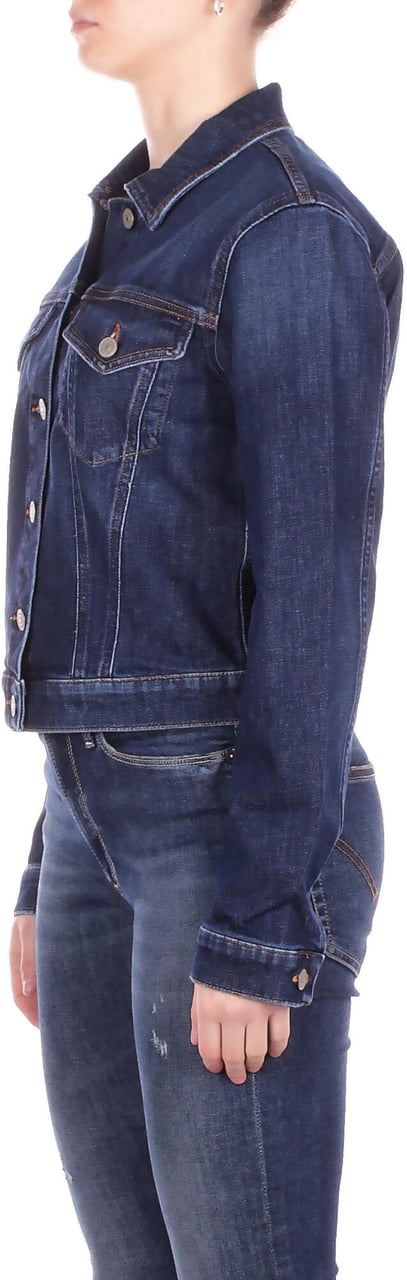 Dondup Coats Denim Blu Blauw