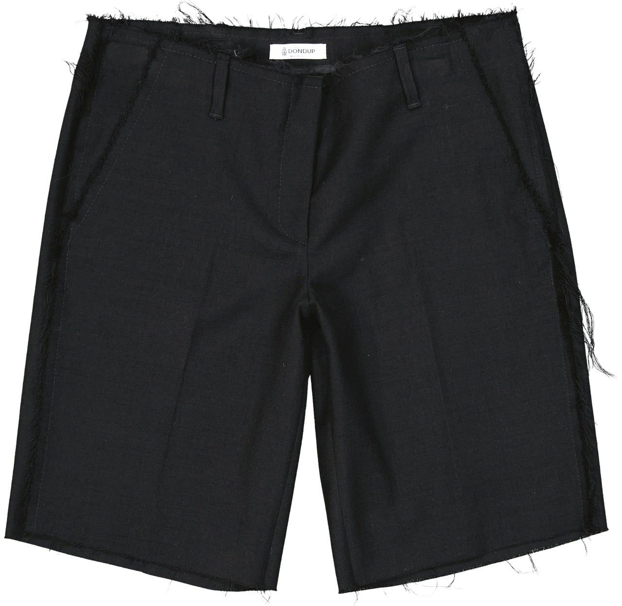 Dondup Dondup Virgin Wool Shorts Zwart