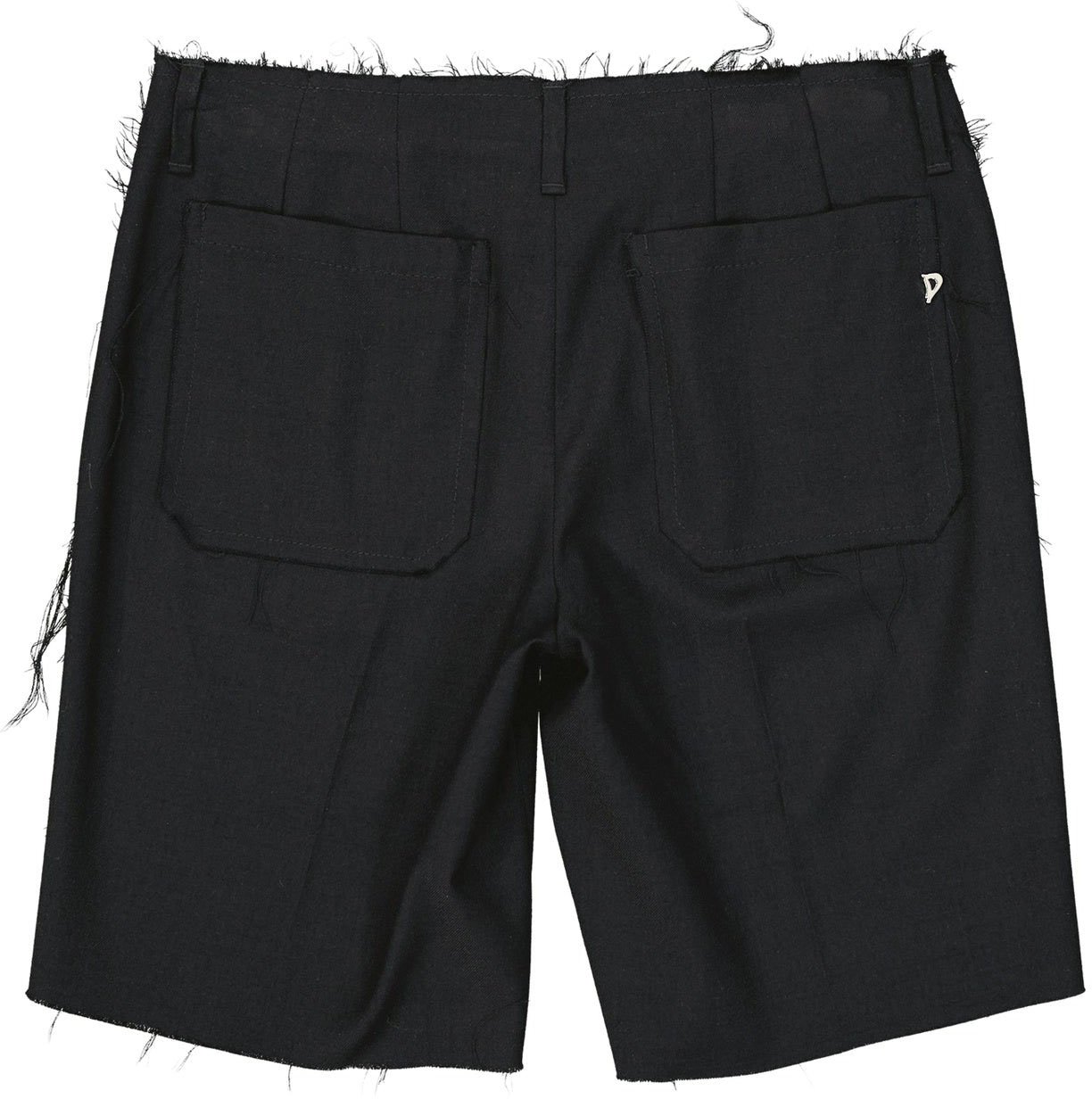 Dondup Dondup Virgin Wool Shorts Zwart