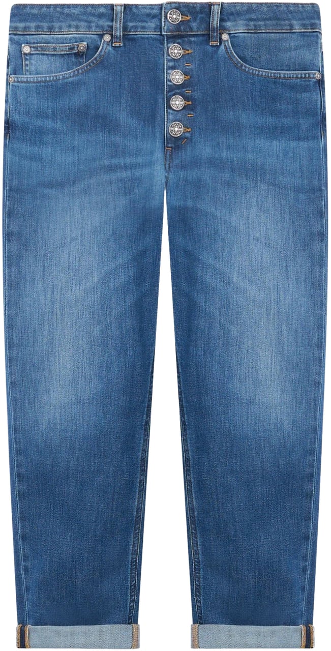 Dondup Trousers Blue Denim Blauw