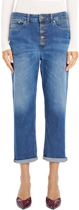 Dondup Trousers Blue Denim Blauw