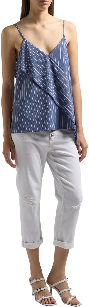 Dondup Trousers White Wit
