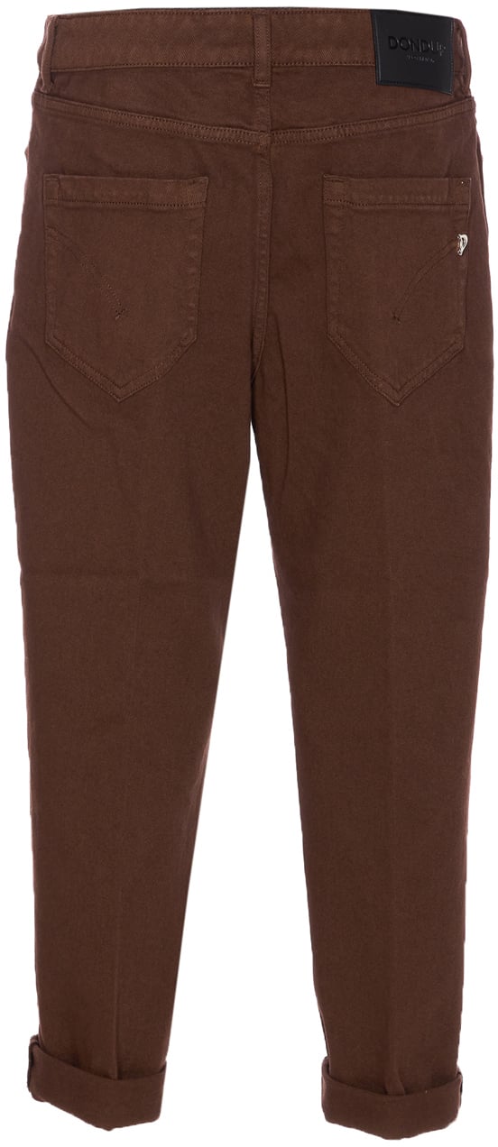 Dondup Trousers Coffee Bruin