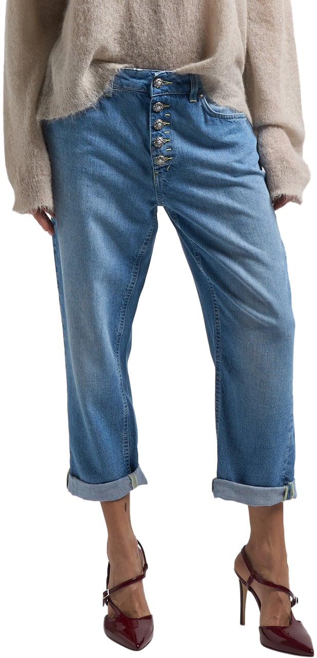Dondup Trousers Blue Blauw
