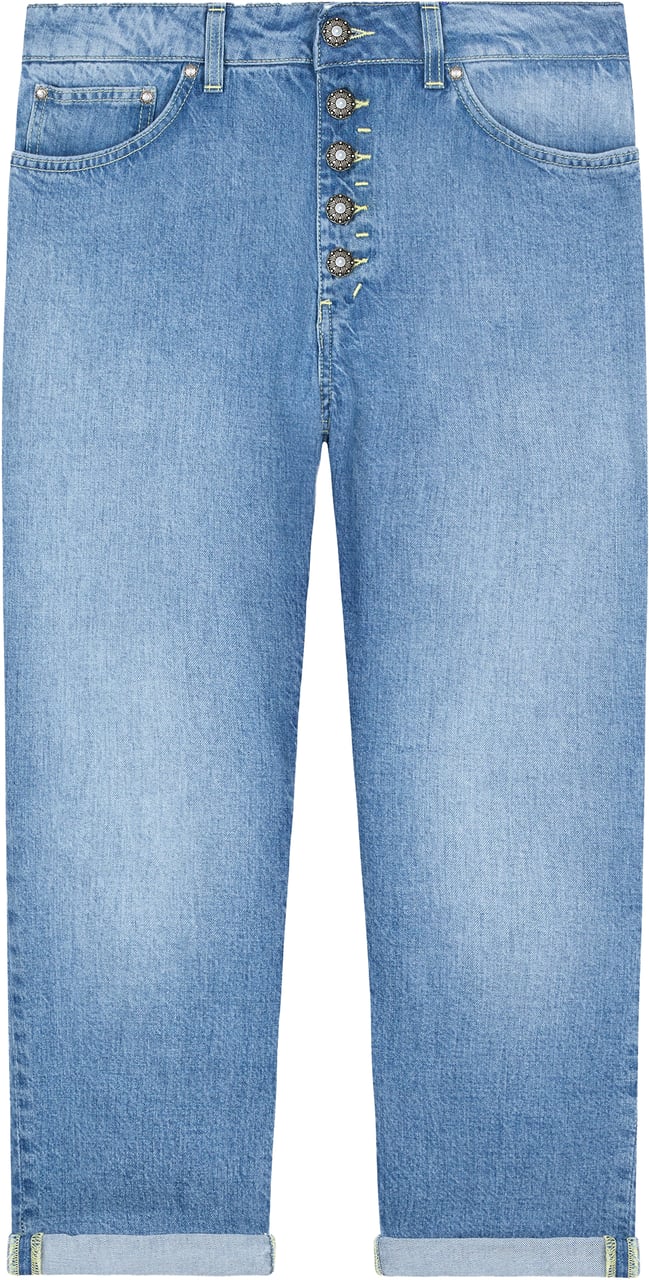 Dondup Trousers Blue Blauw
