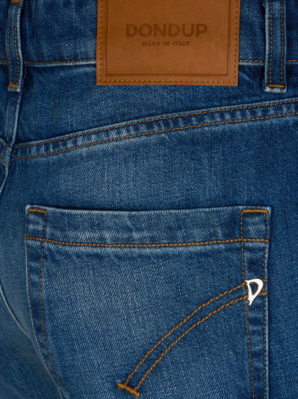 Dondup Mid Rise Cuffed Tapered Jeans Groen