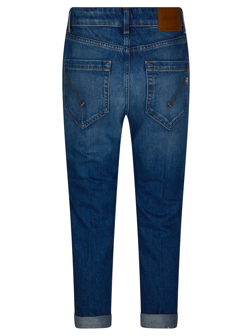Dondup Mid Rise Cuffed Tapered Jeans Groen