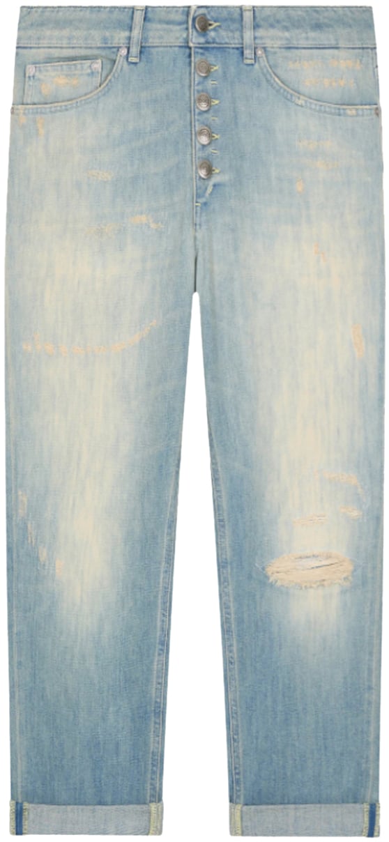 Dondup Trousers Blue Blauw