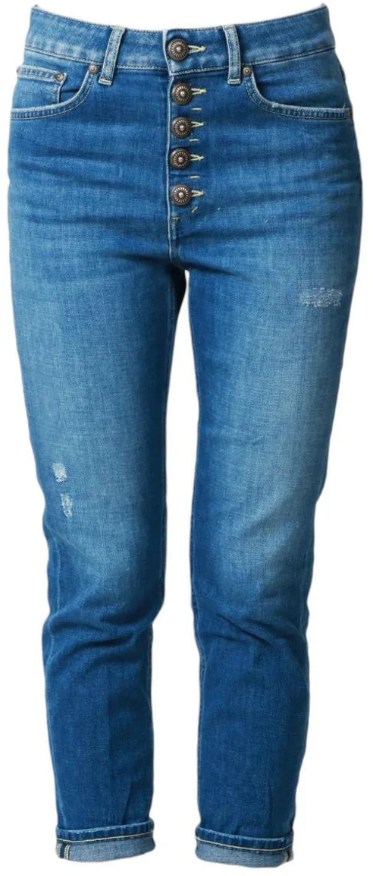 Dondup Trousers Blue Blauw