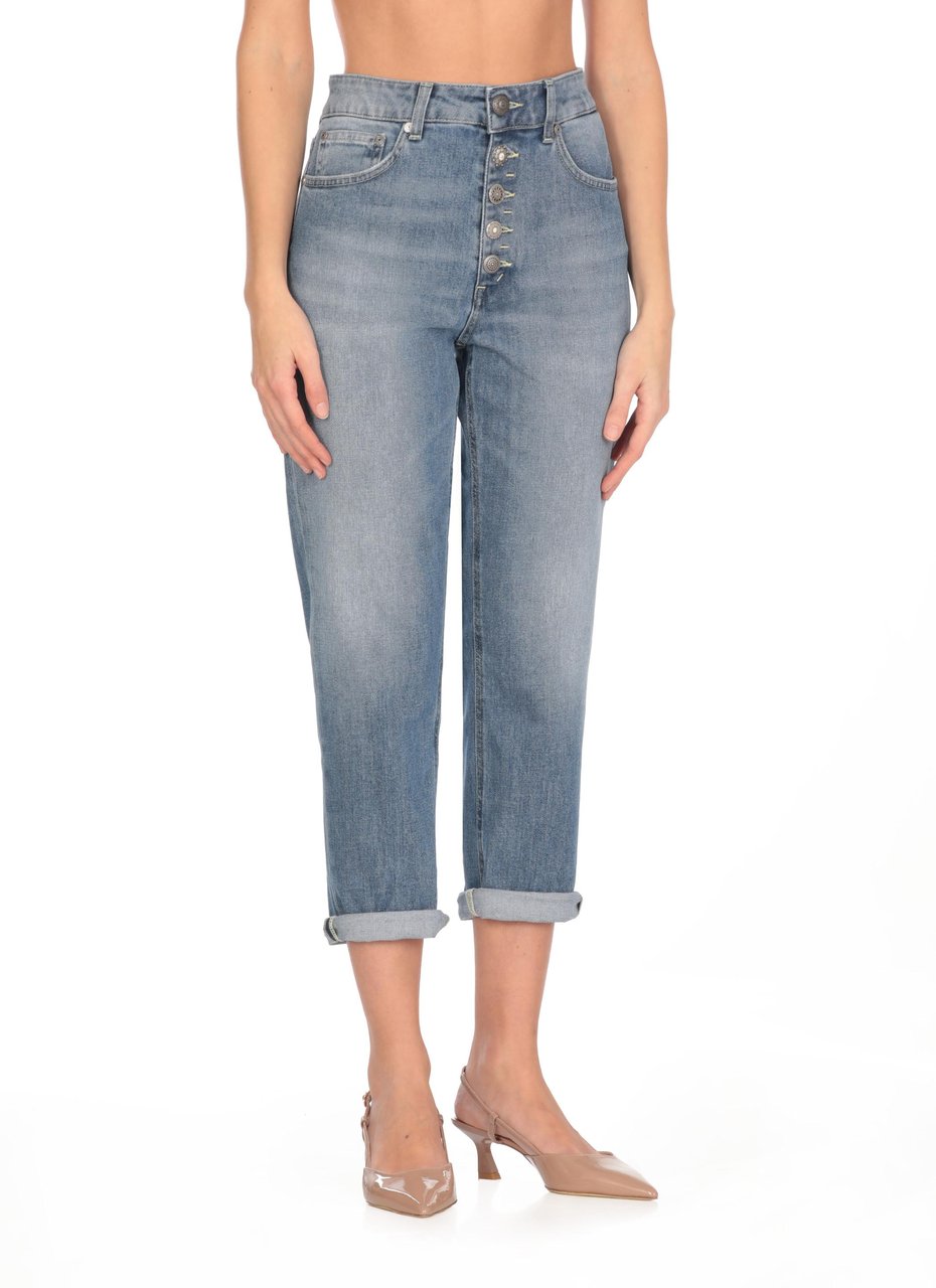 Dondup Trousers Blue Blauw