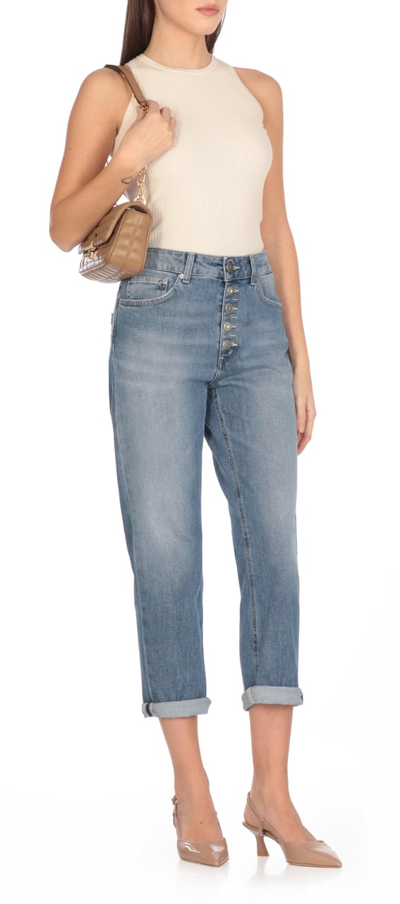 Dondup Trousers Blue Blauw