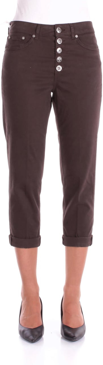 Dondup Trousers Dark Brown Bruin