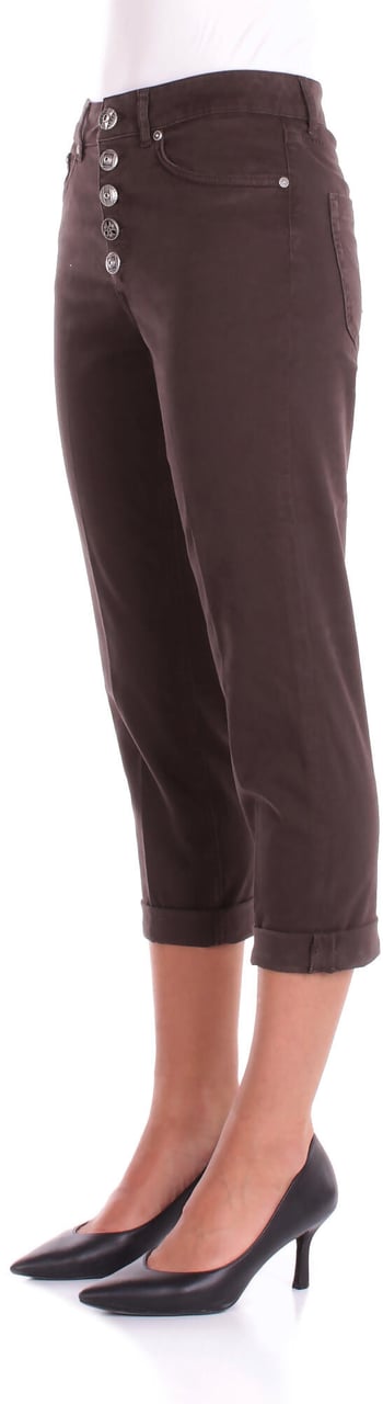 Dondup Trousers Dark Brown Bruin