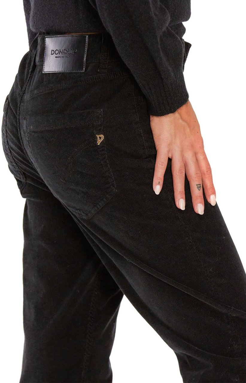 Dondup Trousers Black Zwart