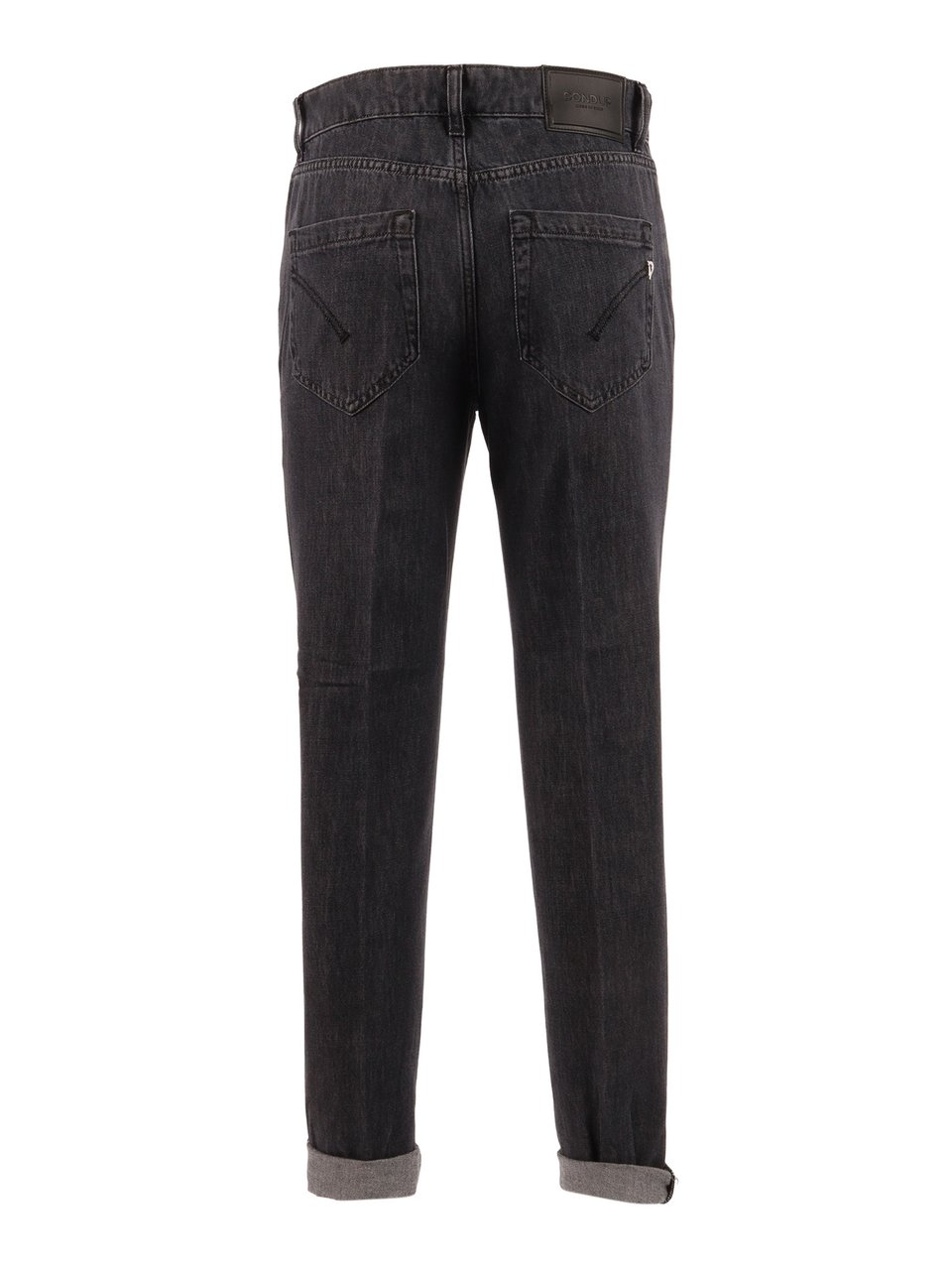 Dondup Mid Rise Koons Straight-Leg Pants Zwart