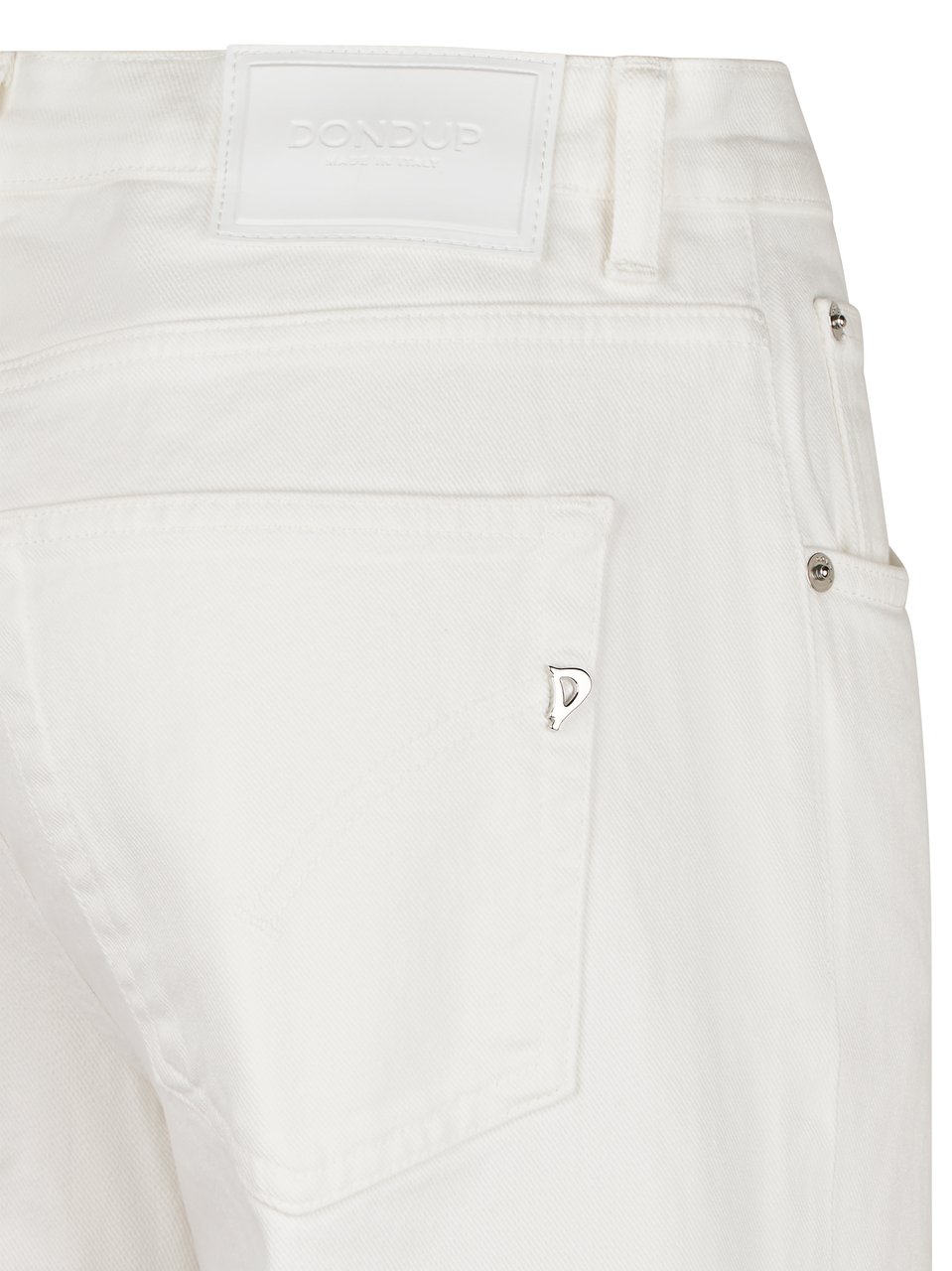 Dondup Wide-Leg Jeans with High Waist Rood