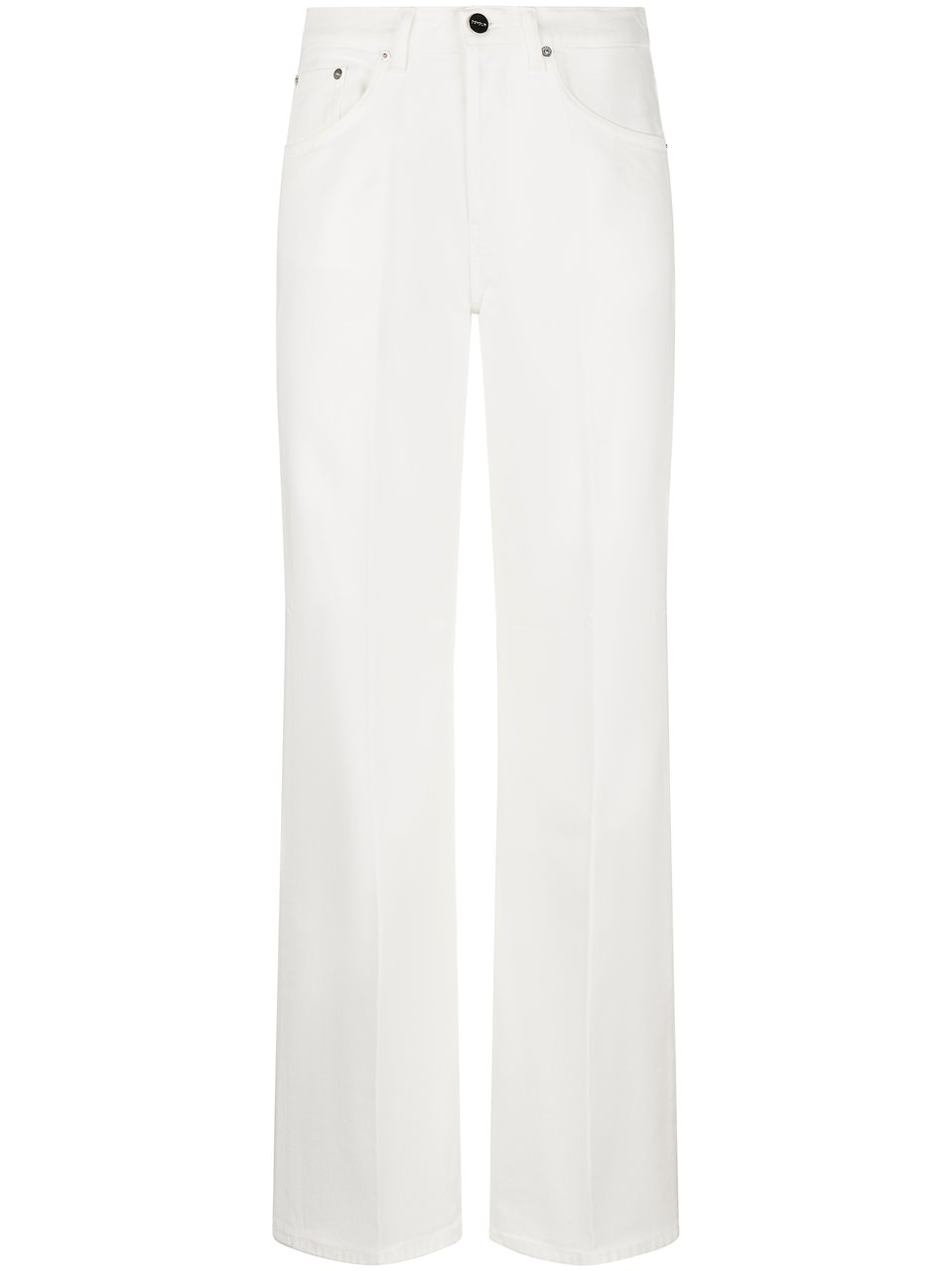 Dondup Wide-Leg Jeans with High Waist Rood
