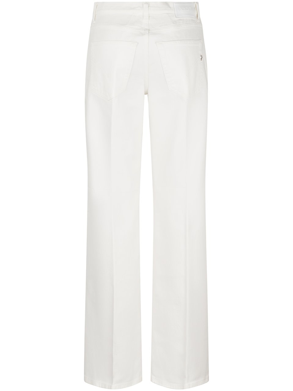 Dondup Wide-Leg Jeans with High Waist Rood