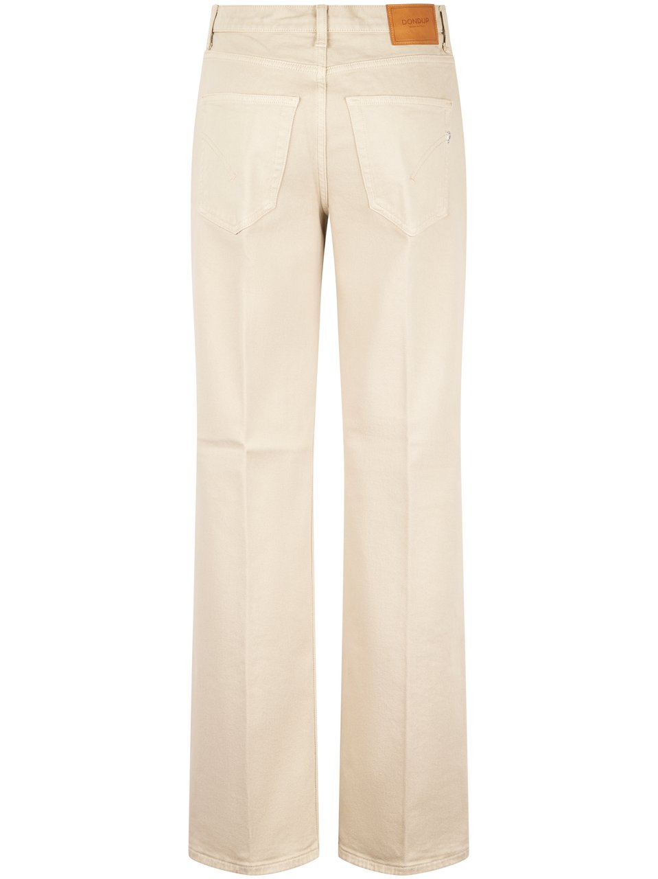 Dondup High-Waisted Wide-Leg Jeans with Five-Pocket Design Neutraal