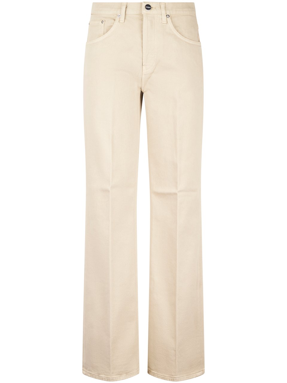 Dondup High-Waisted Wide-Leg Jeans with Five-Pocket Design Neutraal