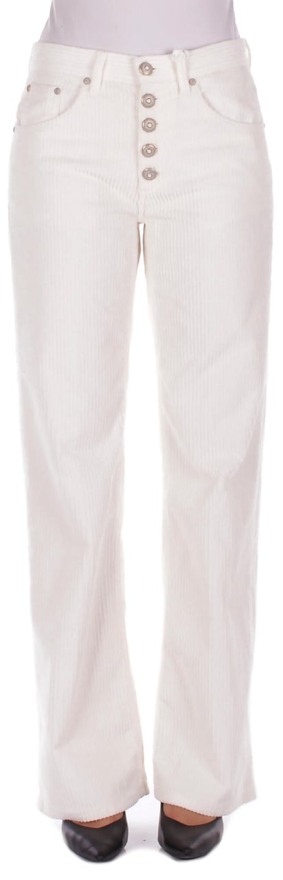 Dondup Trousers Cream Wit