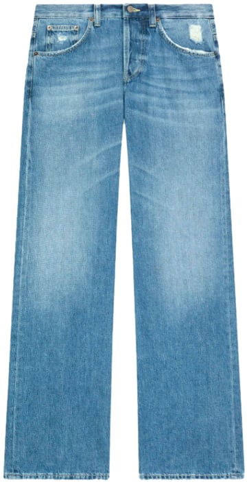 Dondup Trousers Blue Blauw