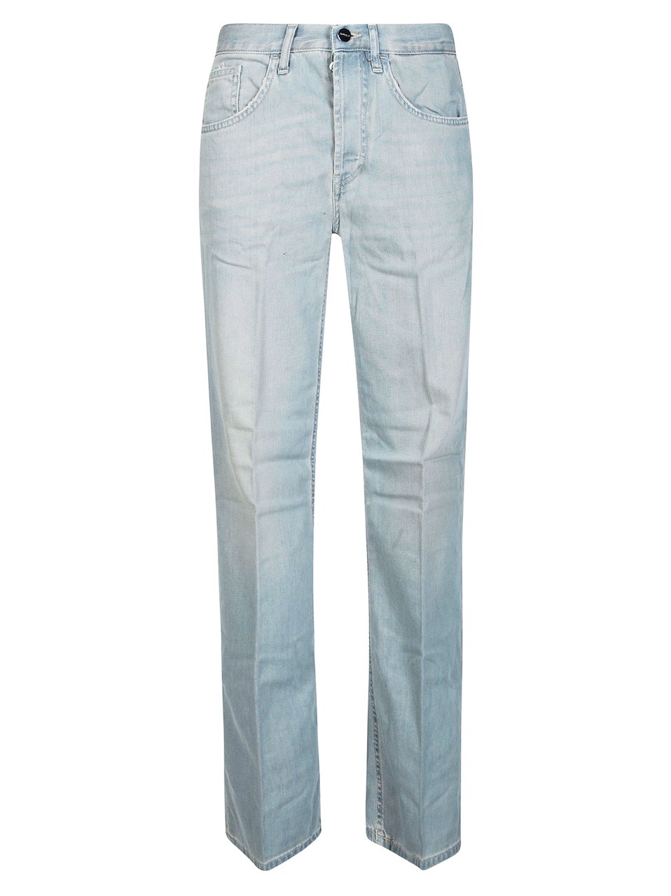 Dondup Light Wash Straight Leg Jeans Wit