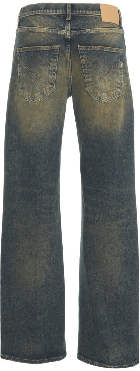 Dondup Jeans wide leg Blauw