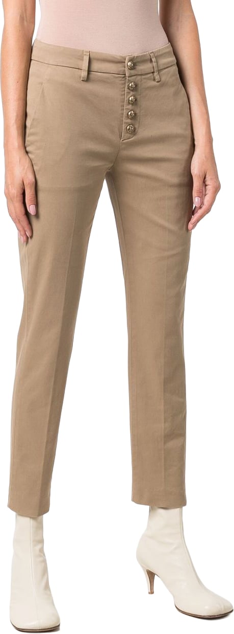 Dondup Trousers Kaki Beige
