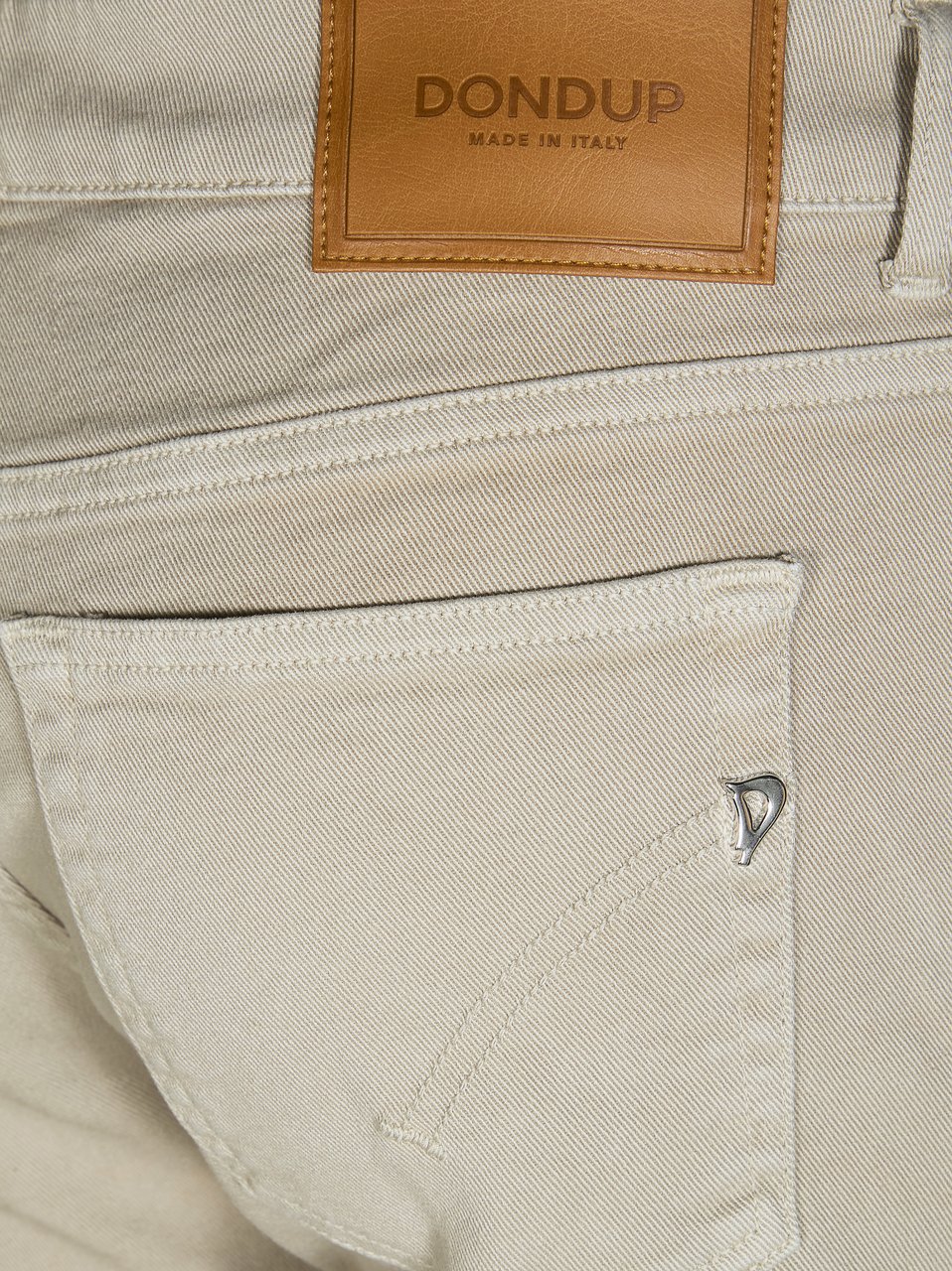 Dondup PT01 Stretch Slim Fit Five Pocket Pants Neutraal