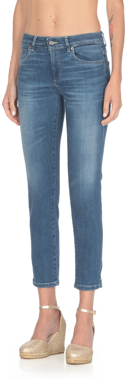 Dondup Trousers Blue Blauw