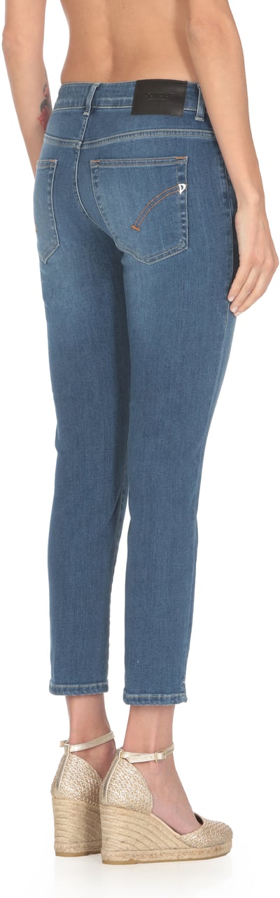 Dondup Trousers Blue Blauw
