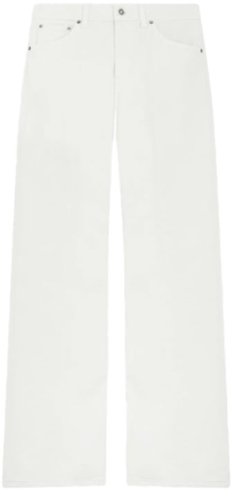 Dondup Trousers Ivory Wit