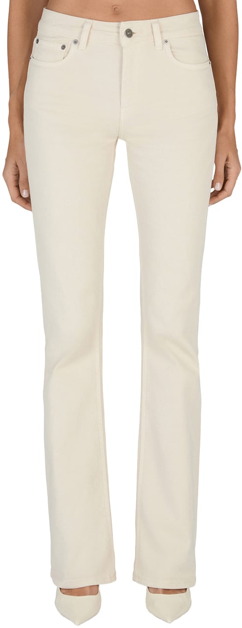 Dondup Trousers Ivory Wit