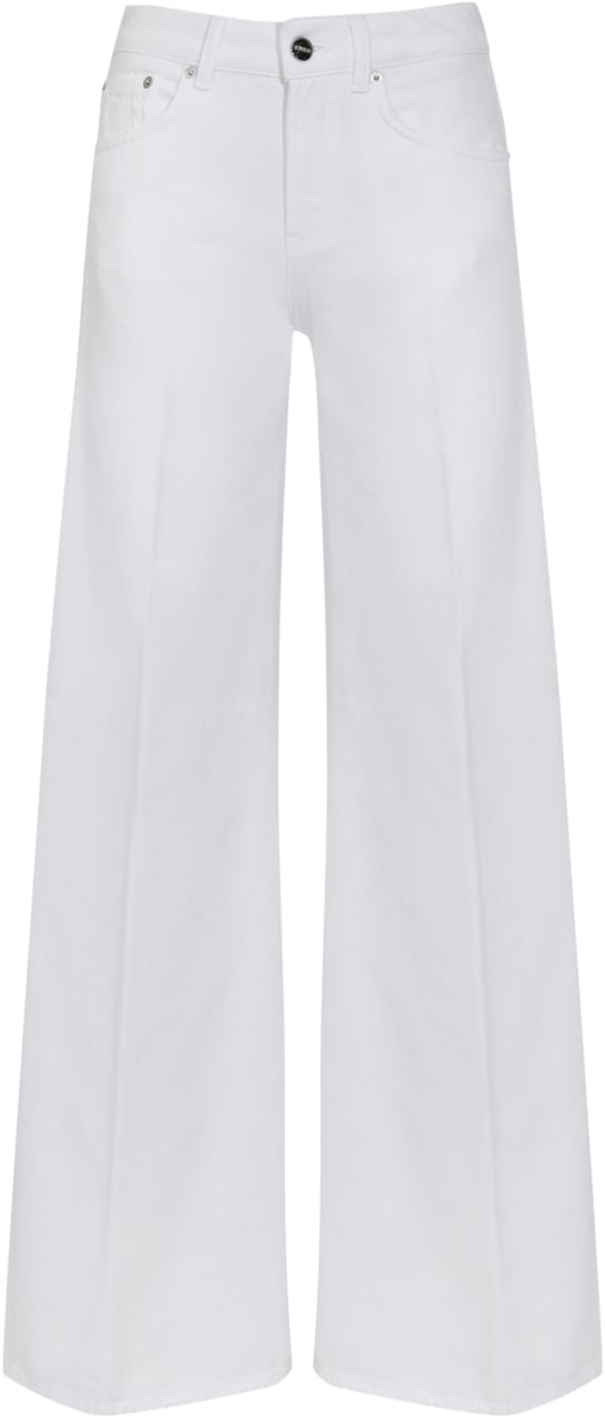 Dondup Trousers White Wit