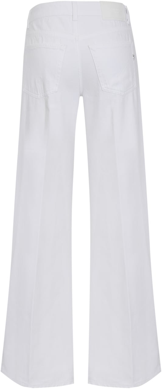 Dondup Trousers White Wit