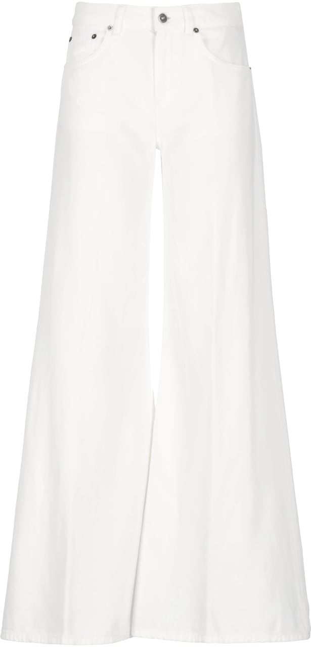 Dondup Trousers White Wit