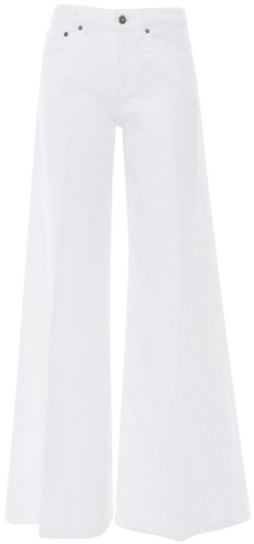 Dondup Trousers White Wit