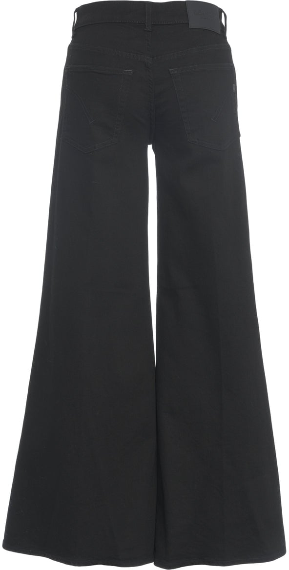 Dondup Flared trousers 'Marlen' Zwart