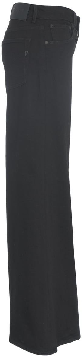 Dondup Pantaloni svasati 'Marlen' Zwart