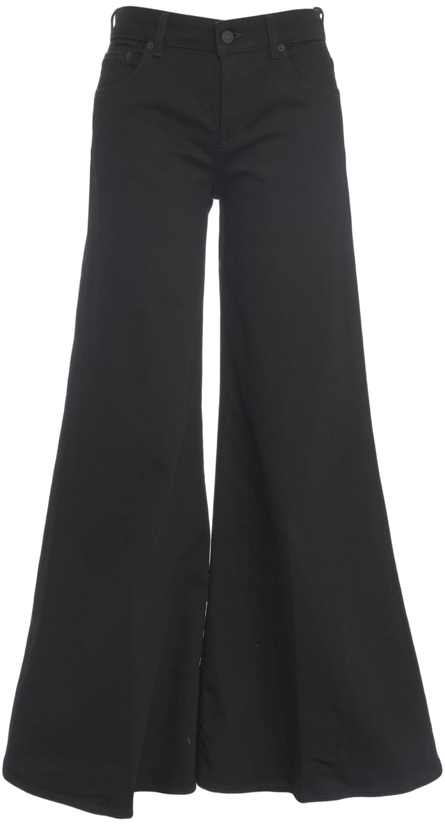 Dondup Pantaloni svasati 'Marlen' Zwart