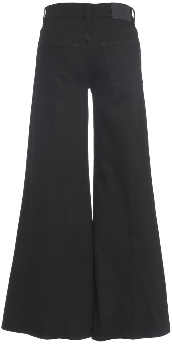Dondup Pantaloni svasati 'Marlen' Zwart