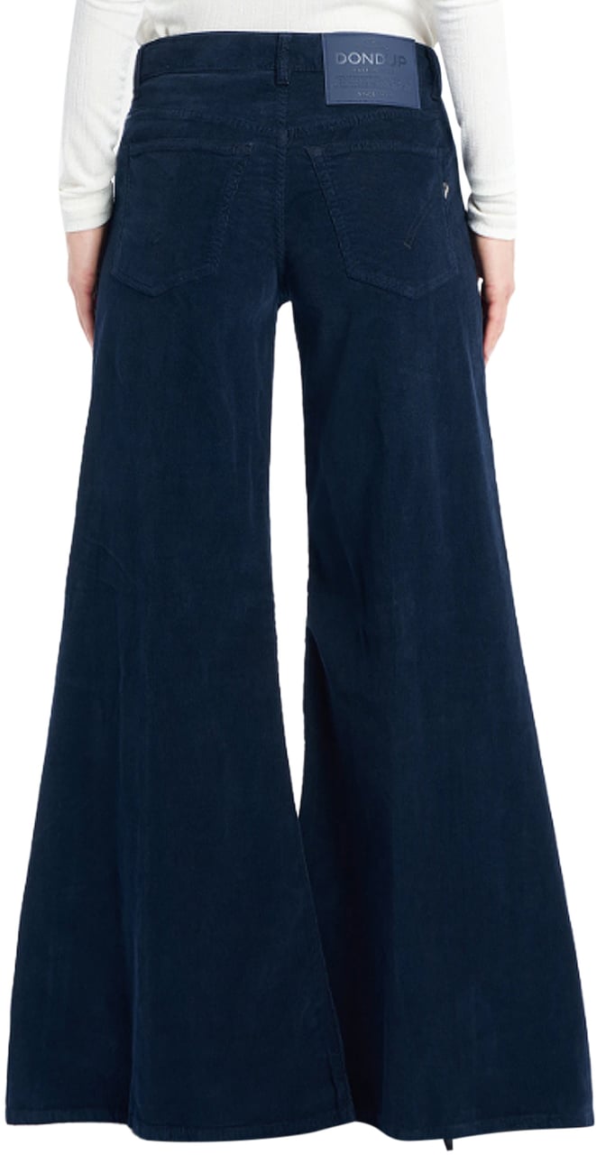 Dondup Trousers Blu Tuareg Blauw