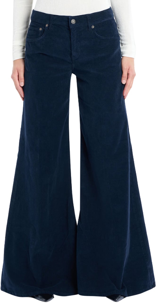Dondup Trousers Blu Tuareg Blauw